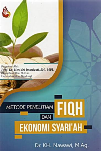 Image of Metode Penelitian FIQH Dan Ekonomi Syari'ah